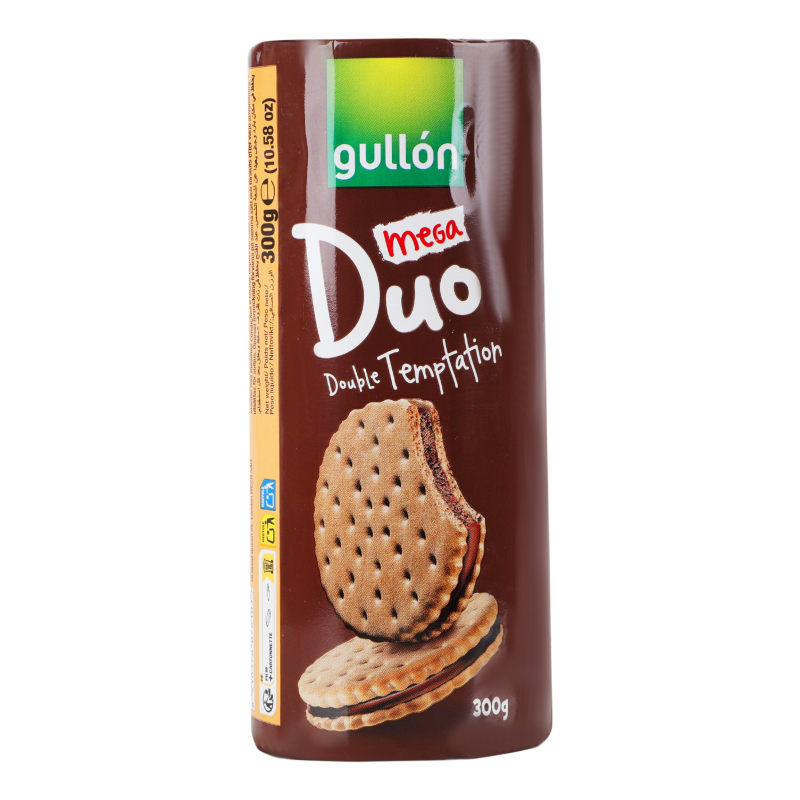 Печиво-сендвіч Double temptation Mega Duo Gullon м/у