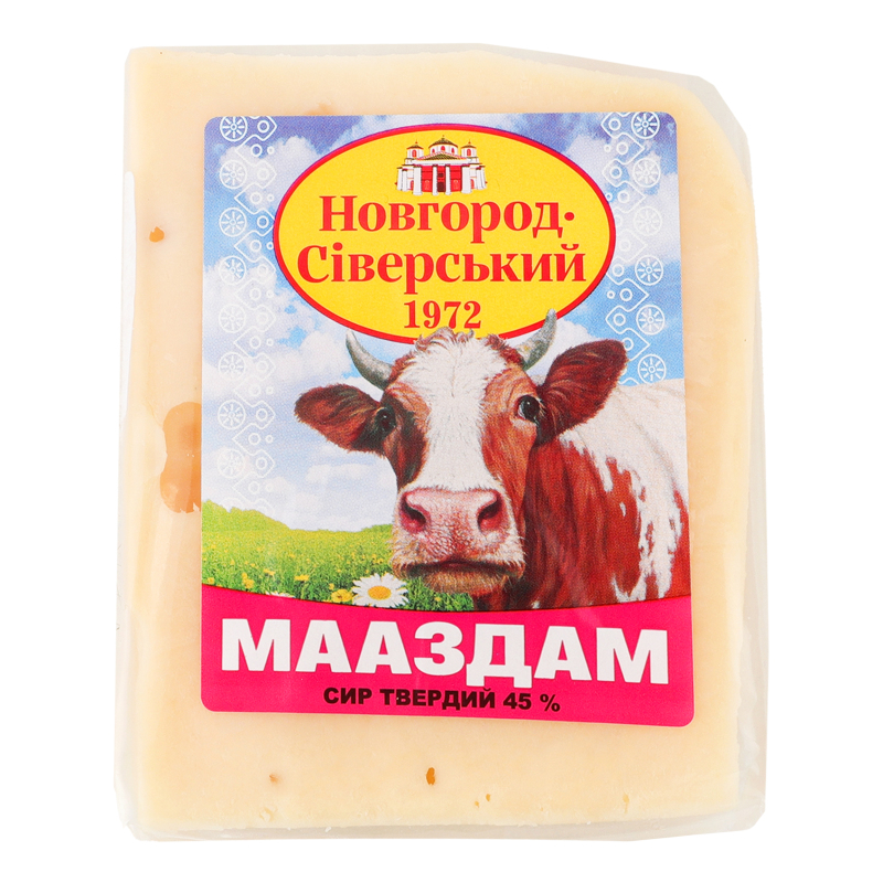 Сир 45% твердий Мааздам Новгород-Сіверський кг