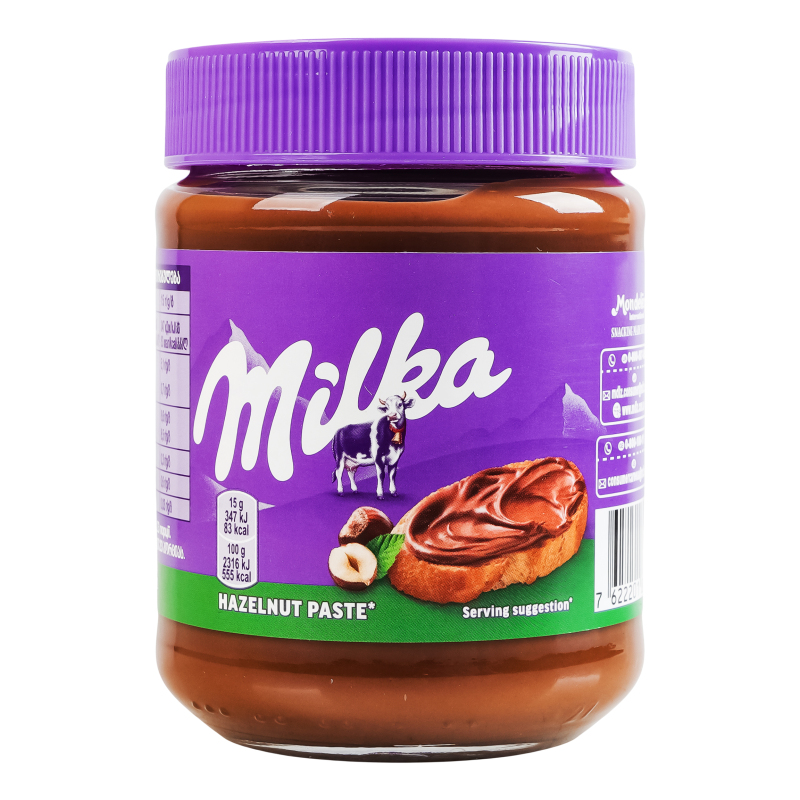 Паста ореховая из фундука с добавлением какао Milka с/б 350г Milka