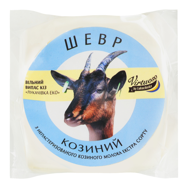 Сир 18% з козиного молока Шевр Virtuoso by Lukachivka кг