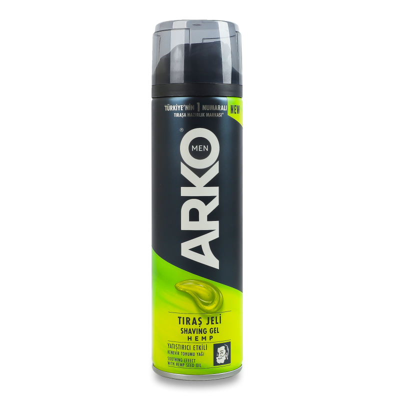 Гель д/гоління та вмивання Soothing 2в1 з олією насіння конопель 200мл Arko