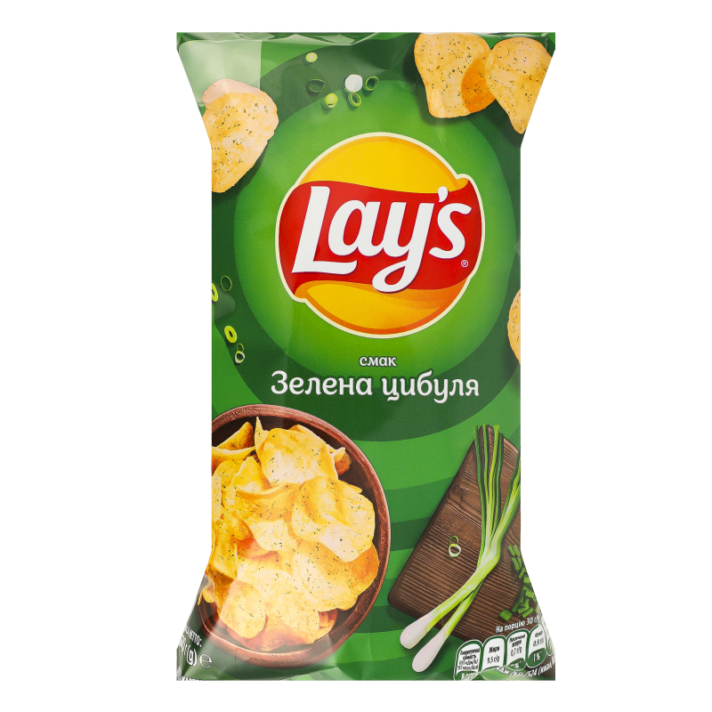 Чипсы картофельные Зеленый лук Lay's м/у 120г Lay's(4823063125499 ...