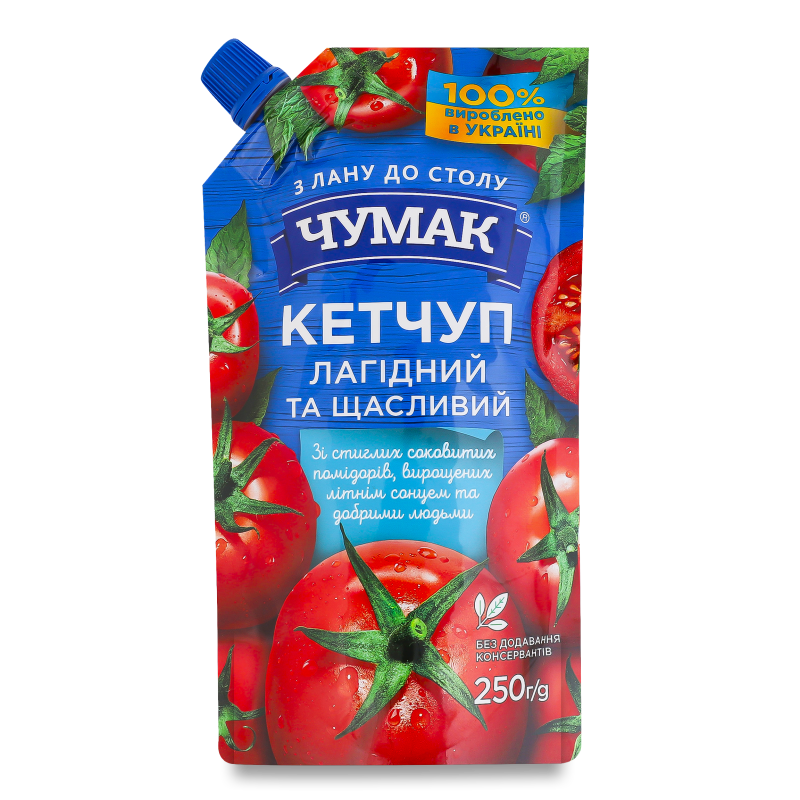 Кетчуп Лагідний 250г д/п Чумак