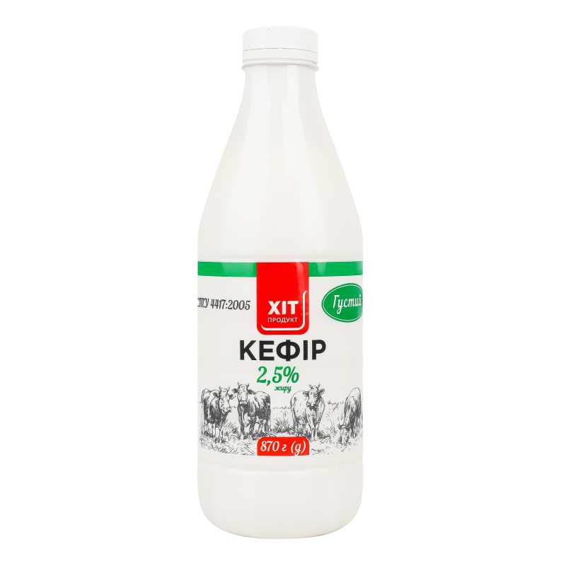 Кефір 2.5% густий Хіт продукт п/пл