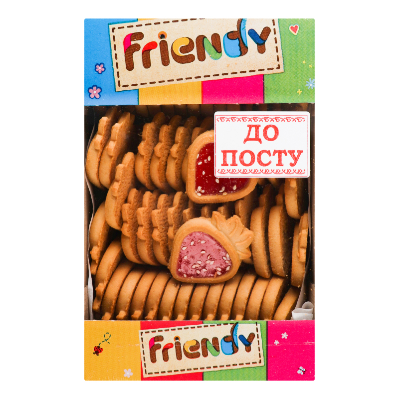 Печиво здобне пісне Желейна ягідка Friendy к/у