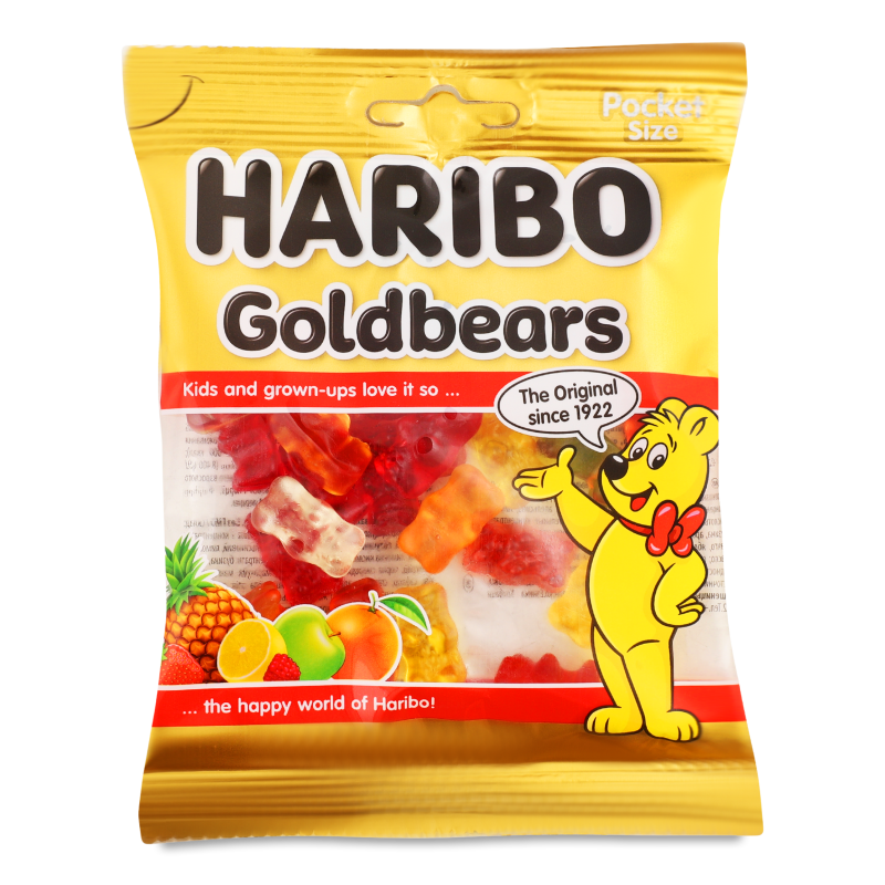 Цукерки жувальні Золоті ведмедики 80г Haribo
