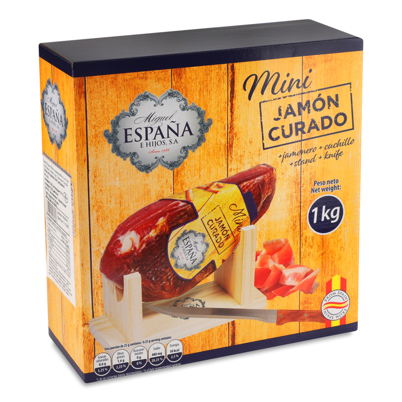 Набір Хамон-міні Курадо б/к 1кг+хамонера+ніж Еспана