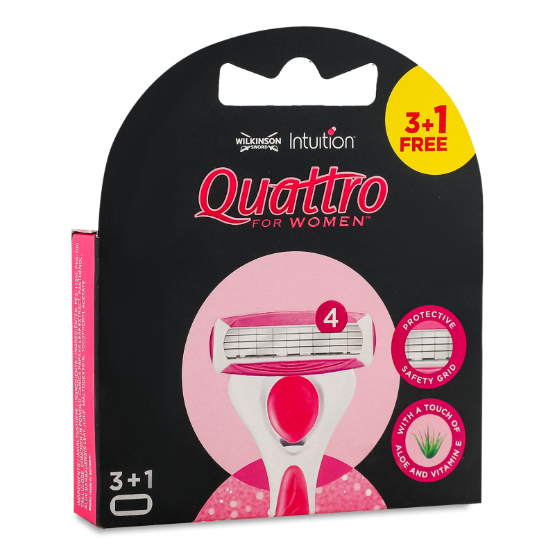 Картридж Кватро фо вумен 4шт Вілкінсон Сворд