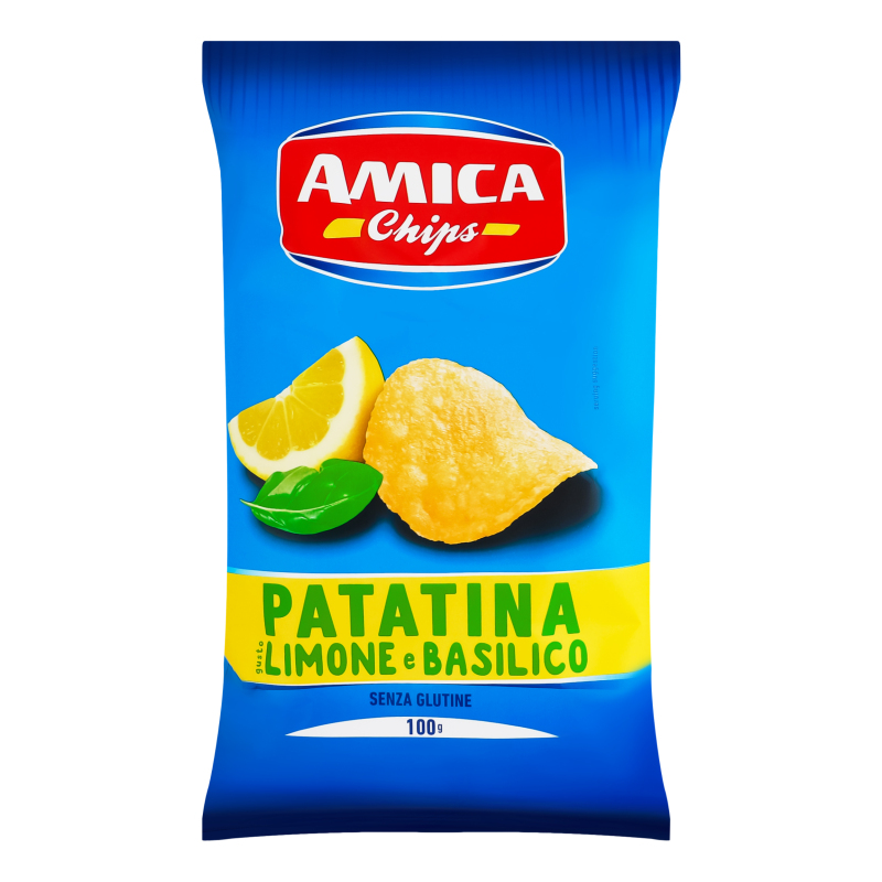 Чипси картопляні зі смаком лимона і базиліка Amica Chips м/у
