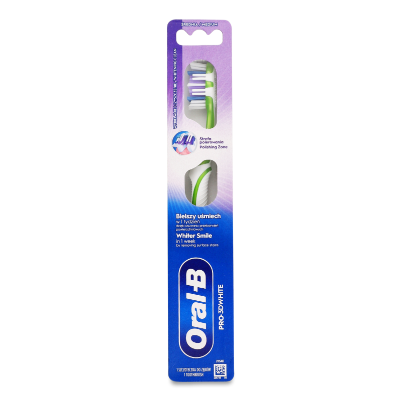 Щітка зубна Pro-3D White 40 середня Oral-B