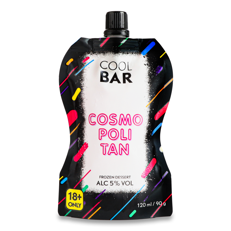 Десерт Cosmopolitan з горілкою заморожений 5% 90г пауч Cool Bar