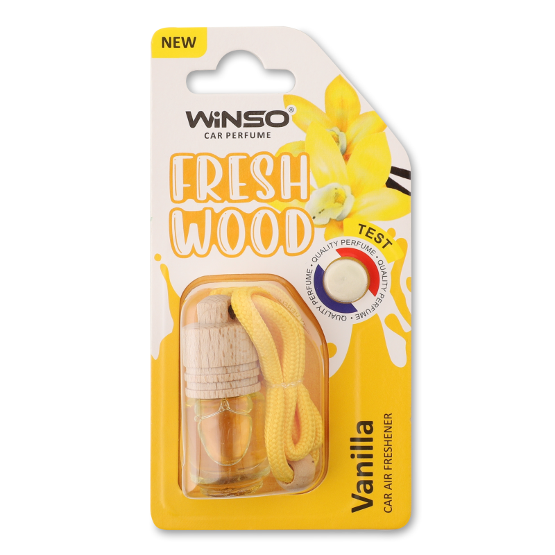 Ароматизатор д/авто Fresh Wood Vanilla 4мл блістер Winso