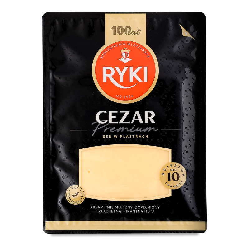Сир Цезар Преміум 45% нарізка 300г газ/уп Рікі