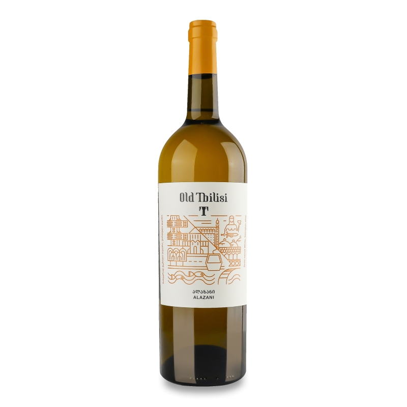 Вино Алазані біле н/солодке 11,5-12% 0,75л Старий Тбілісі