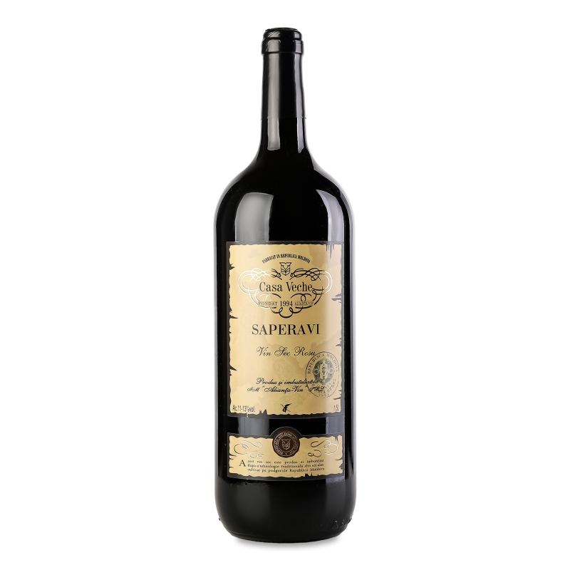 Вино Сапераві червоне сухе 12% 1,5л Каса Вече