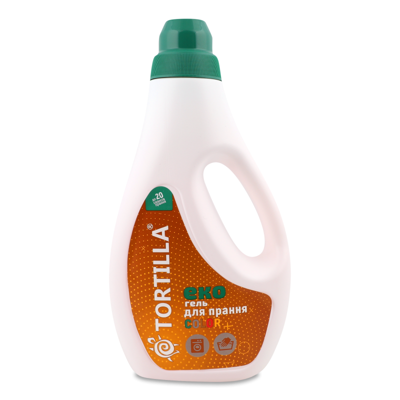 Еко-гель д/прання кольорових речей 1000мл Тортілла