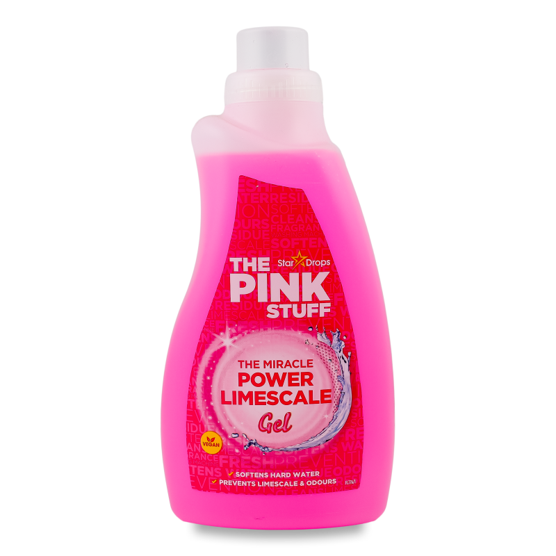 Гель проти вапняного нальоту д/пральної машини 1л Пінк Стафф