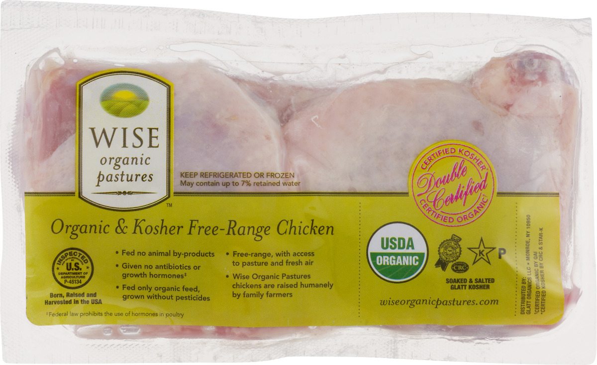 Wise Organic & Kosher FreeRange Chicken Thighs Wise(254344000008