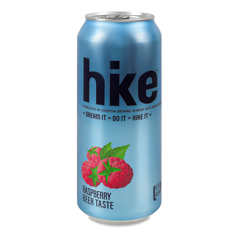 Пиво спеціальне Raspberry 4,6% 0,5л ж/б Hike