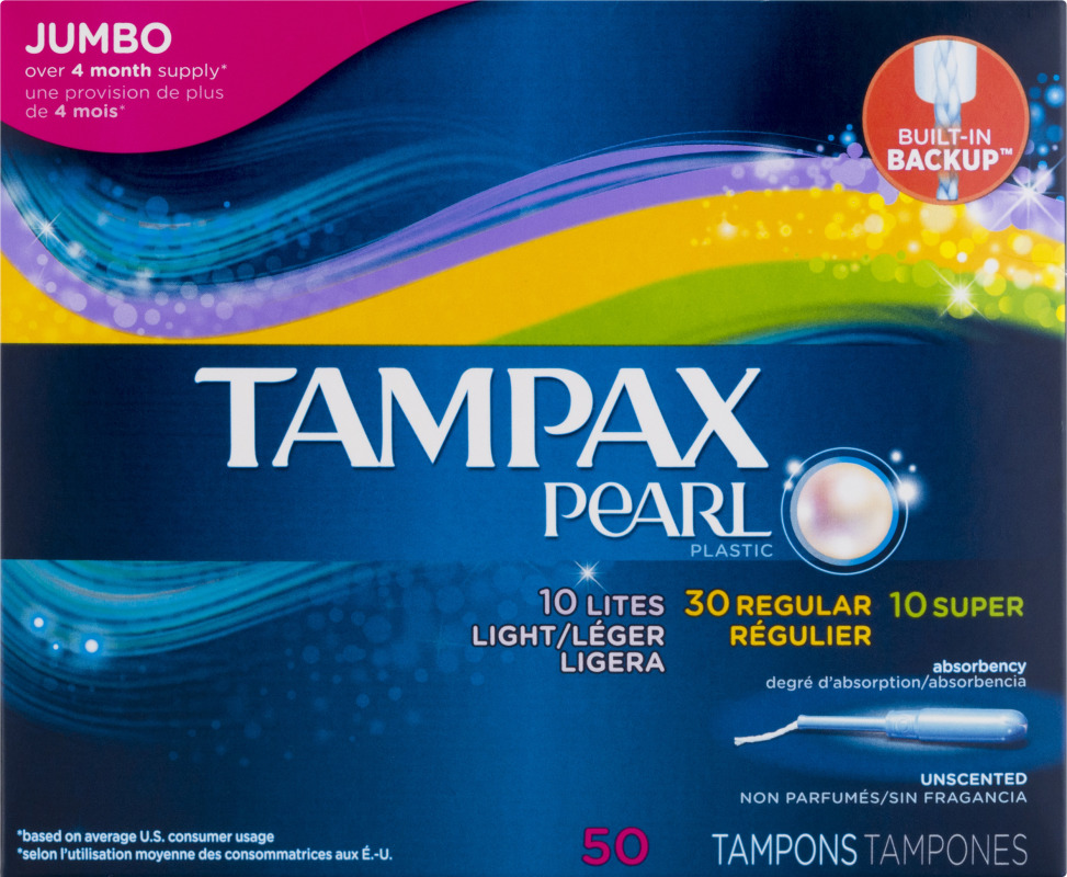 Tampax Pearl Tampons Jumbo MultiPack 50 CT Tampax(73010009233
