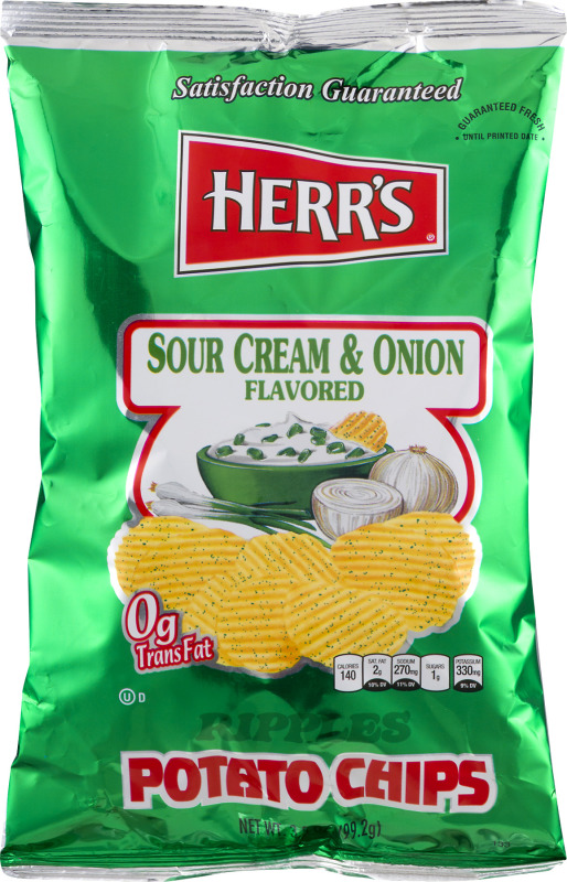 Herr's Sour Cream & Onion Ripples Potato Chips Herr's(72600000858) customers reviews listex