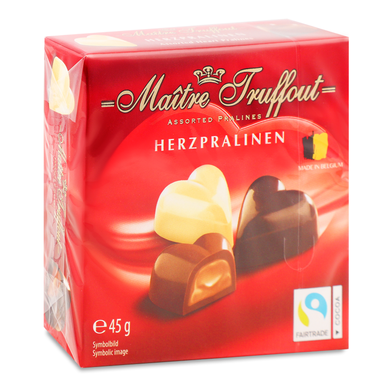 Цукерки Міні сердечка асорті 45г Метр Трюффо