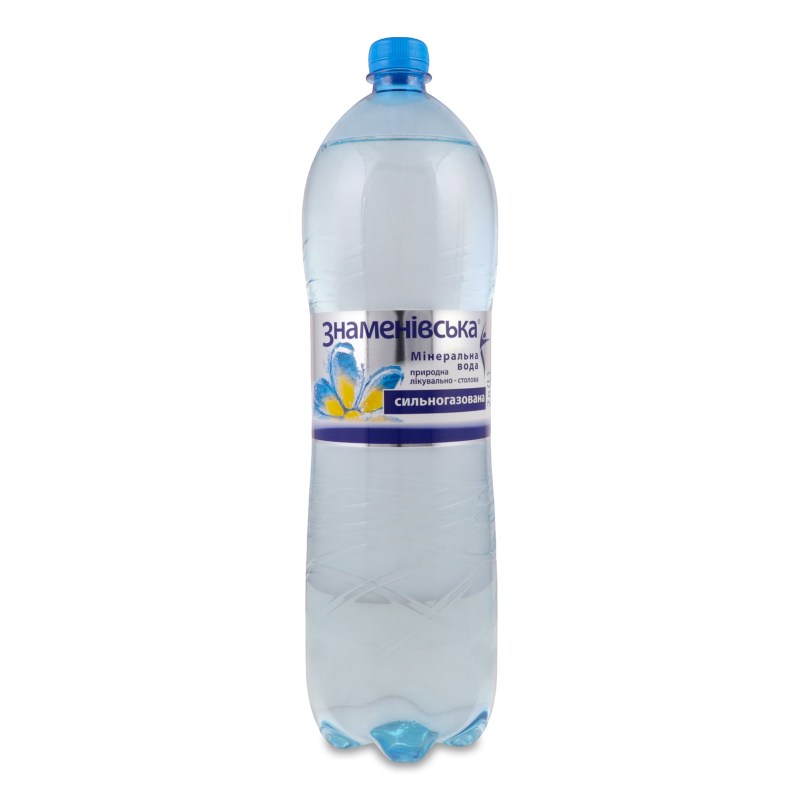 Вода мінеральна газована 2л пет Знаменівська