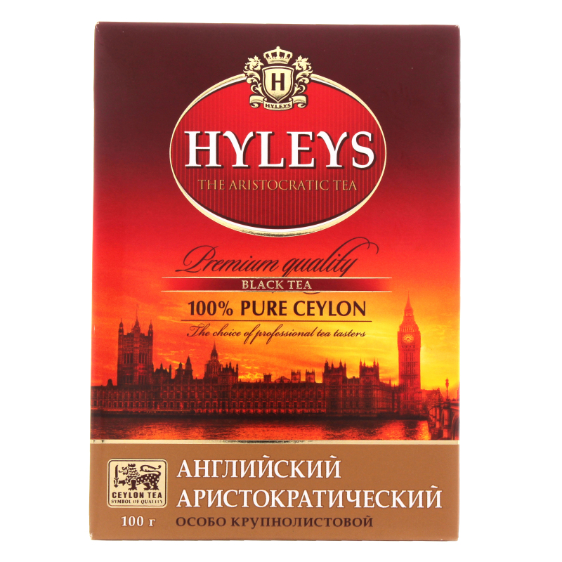 Чай Hyleys английский аристократический черный*20шт крупный лист 100г (страна ввоза шри-ланка) Минск ип караван (4791045001454)