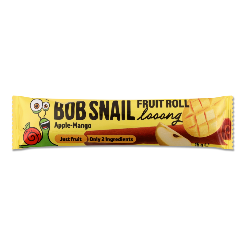 Цукерка фруктова яблучно-мангова дооовга натуральна 15г Bob Snail