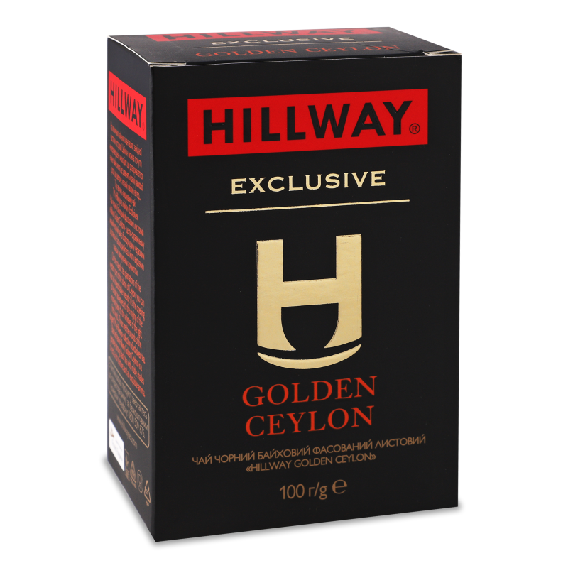 Чай Exclusive Golden Ceylon чорний 100г Hillway