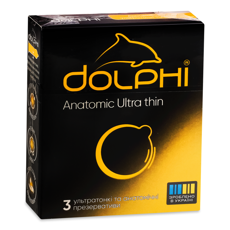 Презервативи Анатомічні надтонкі 3шт Долфі