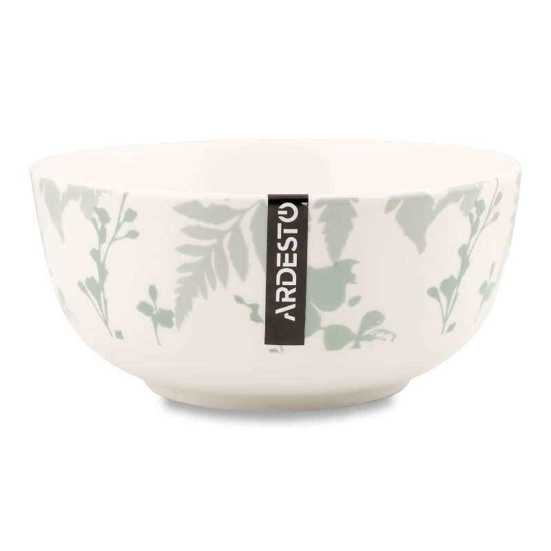 Салатник Capri 510мл біло-зелений порцеляна 13,8см Ardesтo