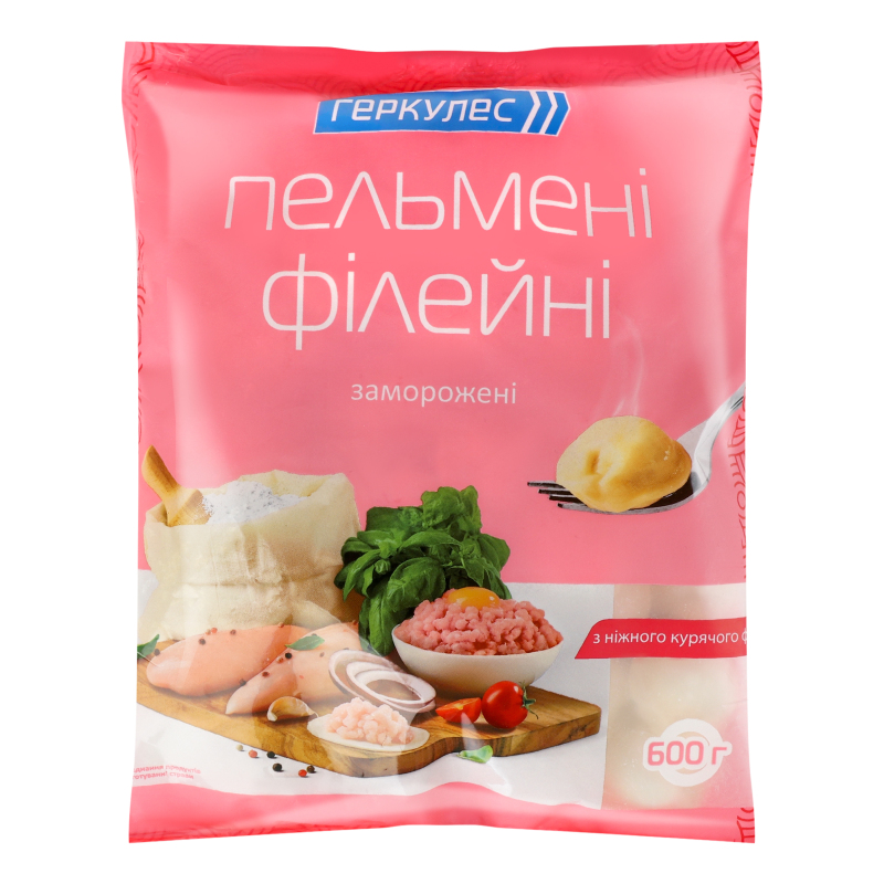 Пельмені м'ясні Філейні Геркулес м/у