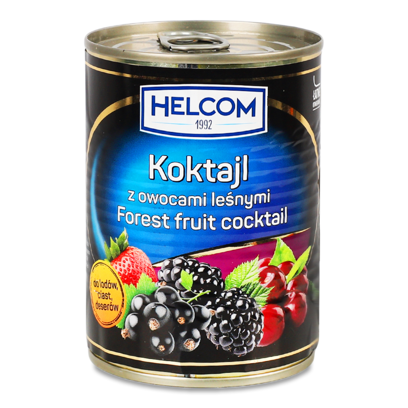 Коктейль з лісових ягід в сиропі 360г ж/б Helcom