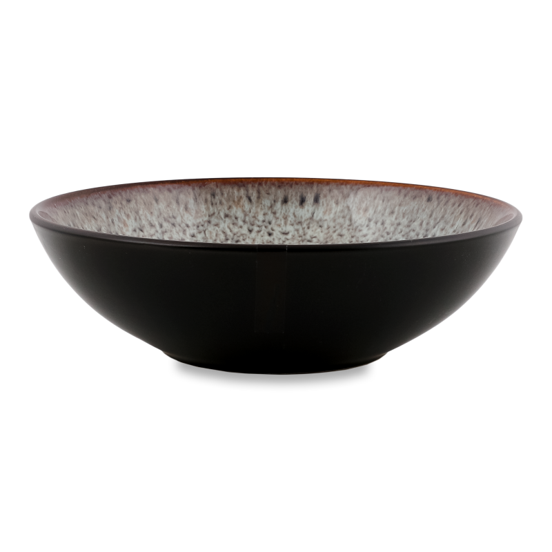 Тарілка супова Bolzano 630мл чорно-коричнева кераміка 18см Ardesтo