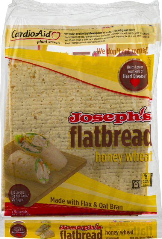 Joseph's Flatbread Honey Wheat - 5 CT Joseph's(74117051002): customers ...