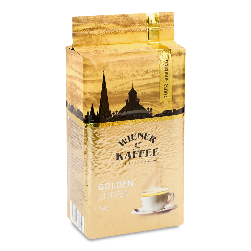 Кава Львівська Голден мелена смажена 250г в/у Віденська кава
