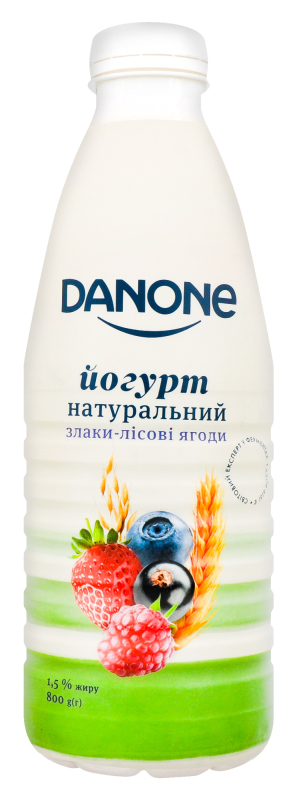 Йогурт 1.5% питний Злаки-лісові ягоди Danone п/пл