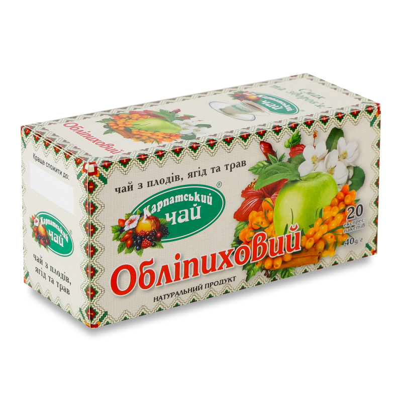 Чай Обліпіховий 20*2г Карпатський чай