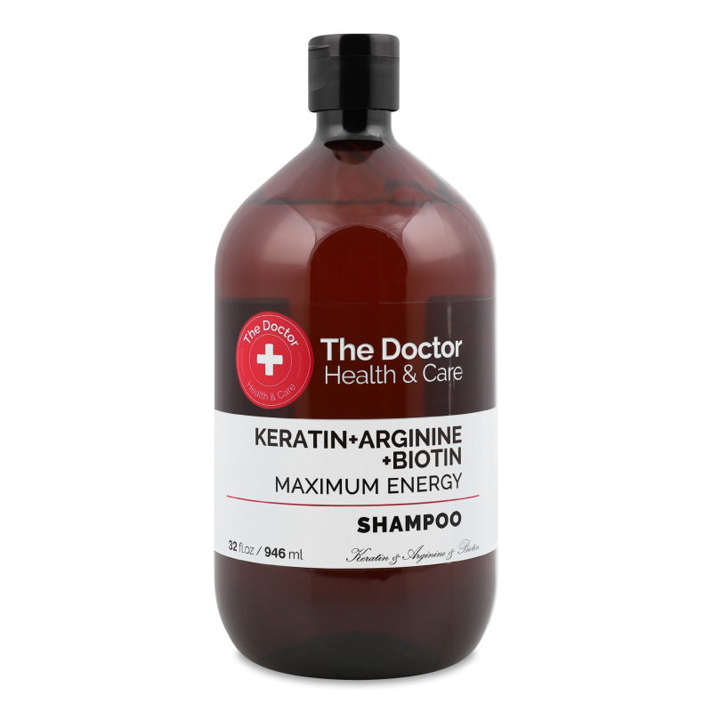 Шампунь Максимальна сила Кератин аргінін та біотин 946мл Зе Доктор Хелз енд Кеа