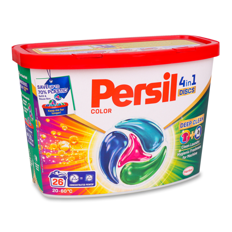 Засіб д/прання 4в1 Диск Колор 26*16,5г Персіл