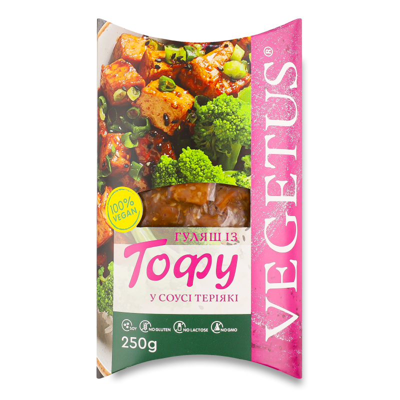 Гуляш з тофу у соусі теріякі 250г в/у Vegetus