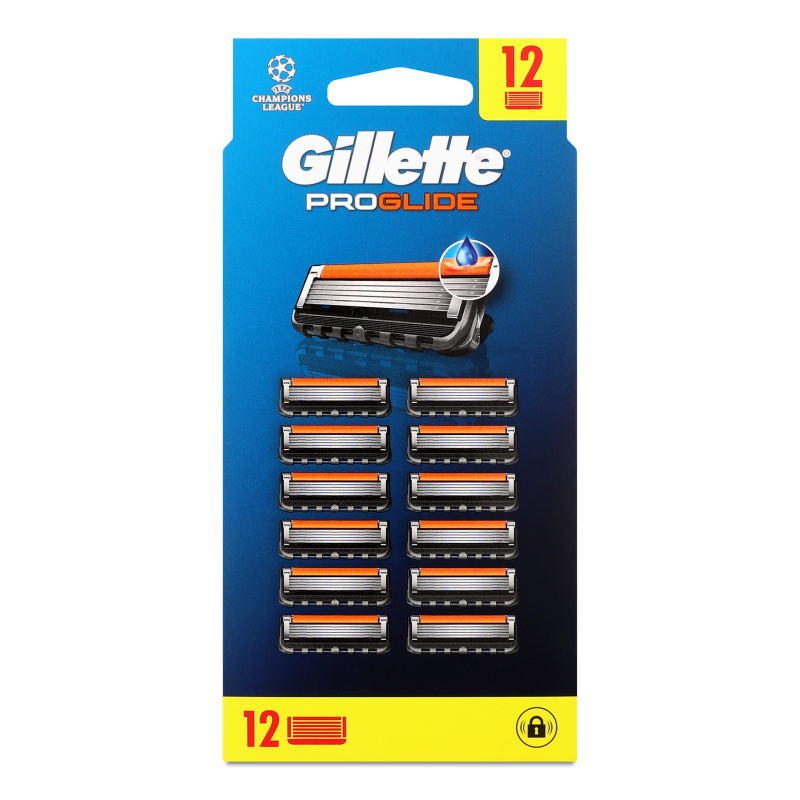 Картридж Фьюжин Проглейд 12шт Джилет