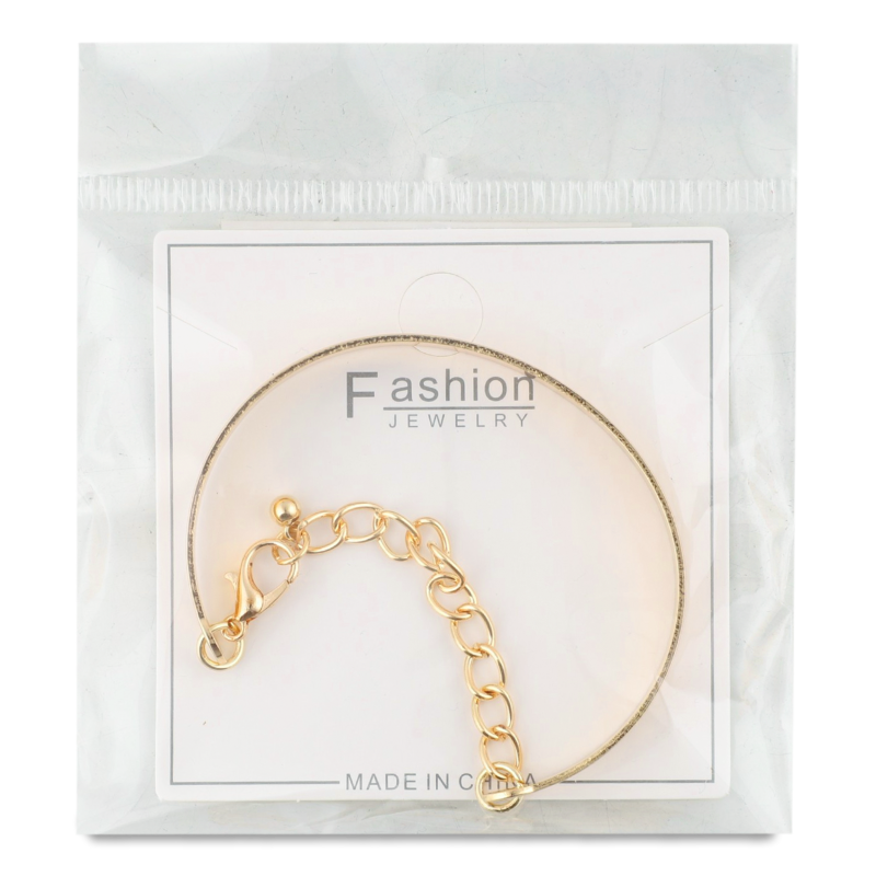 Браслет червоний метал металевий 18-20см FHF1615