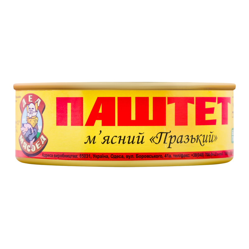Паштет мясной Пражский Дед Мясоед ж/б 240г Дед Мясоед(4820021840296 ...
