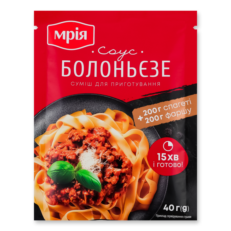 Суміш д/приготування Соус Болоньєзе 40г Мрія