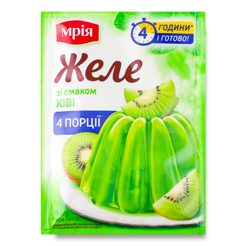 Желе з смаком ківі 78г Мрія