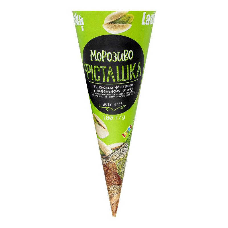 Морозиво 12% Фісташка Laska м/у