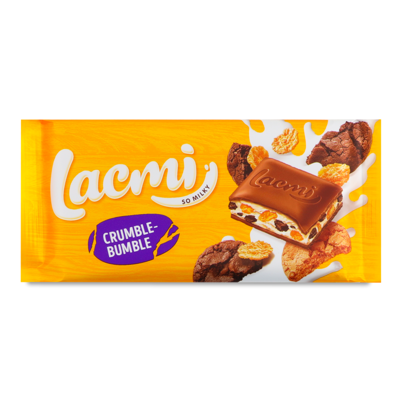 Шоколад Lacmi Crumble-Bumble молочний 83г Roshen
