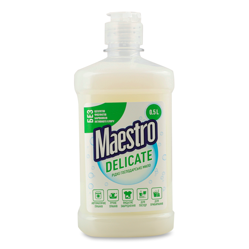 Мило господарське рідке Делікат 500мл Маестро